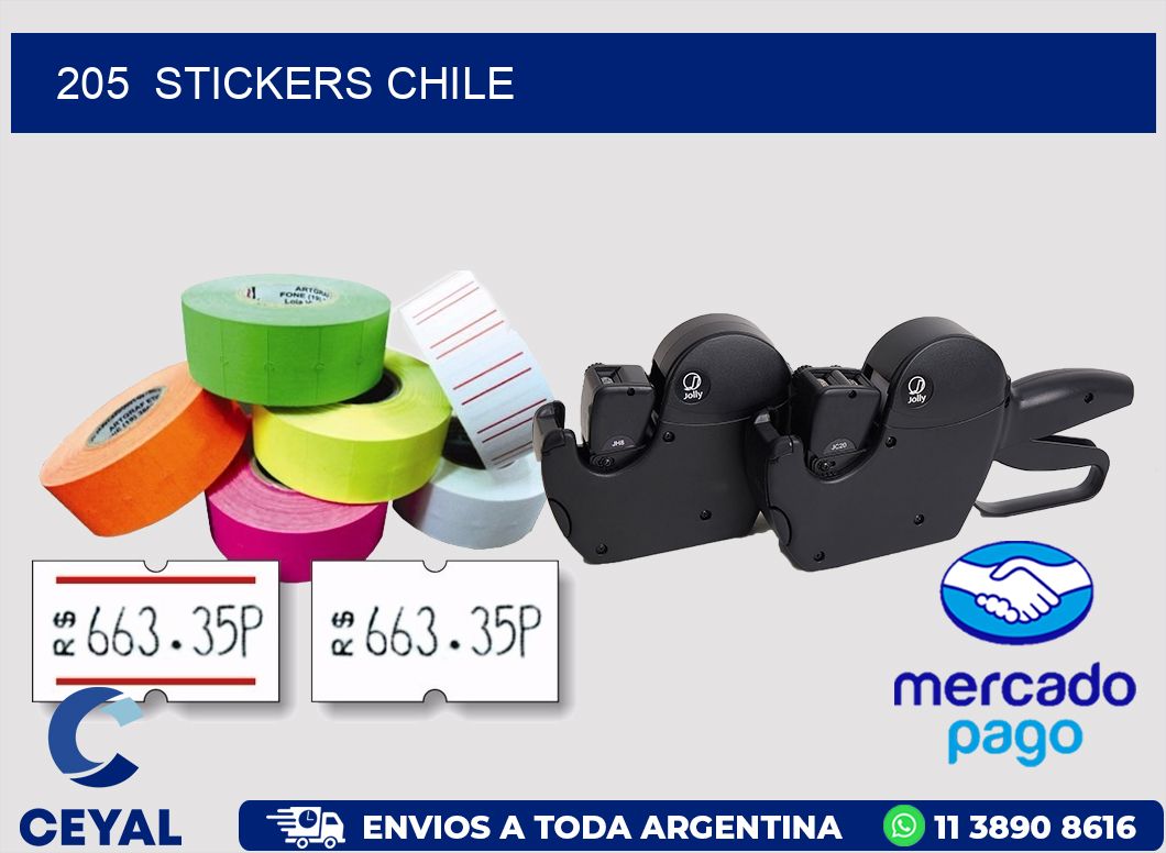 205  STICKERS CHILE
