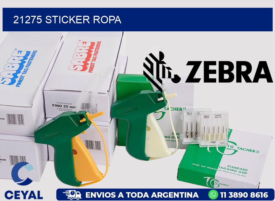 21275 STICKER ROPA