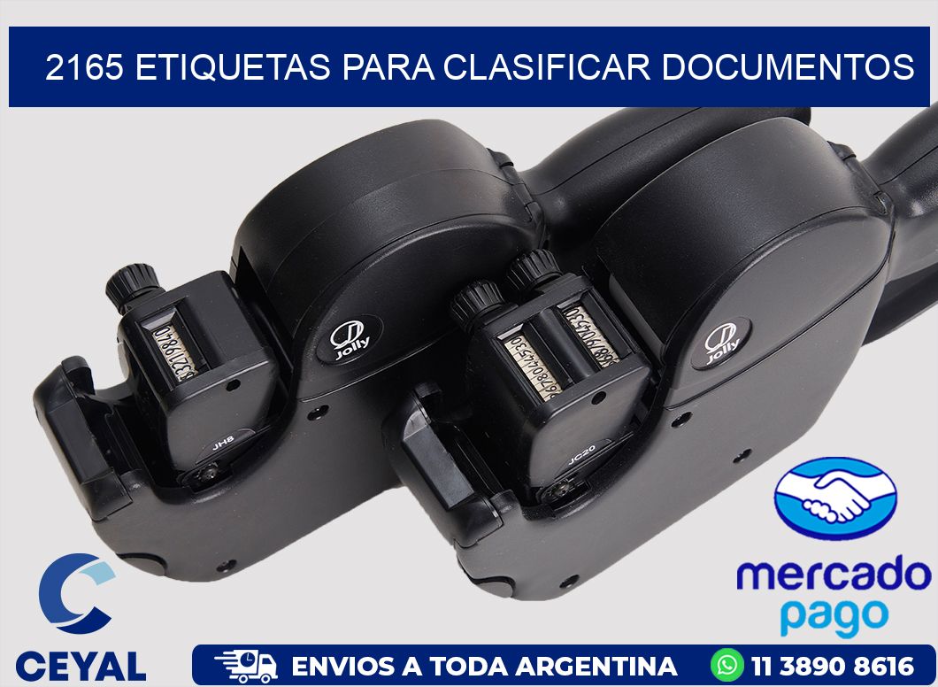 2165 ETIQUETAS PARA CLASIFICAR DOCUMENTOS
