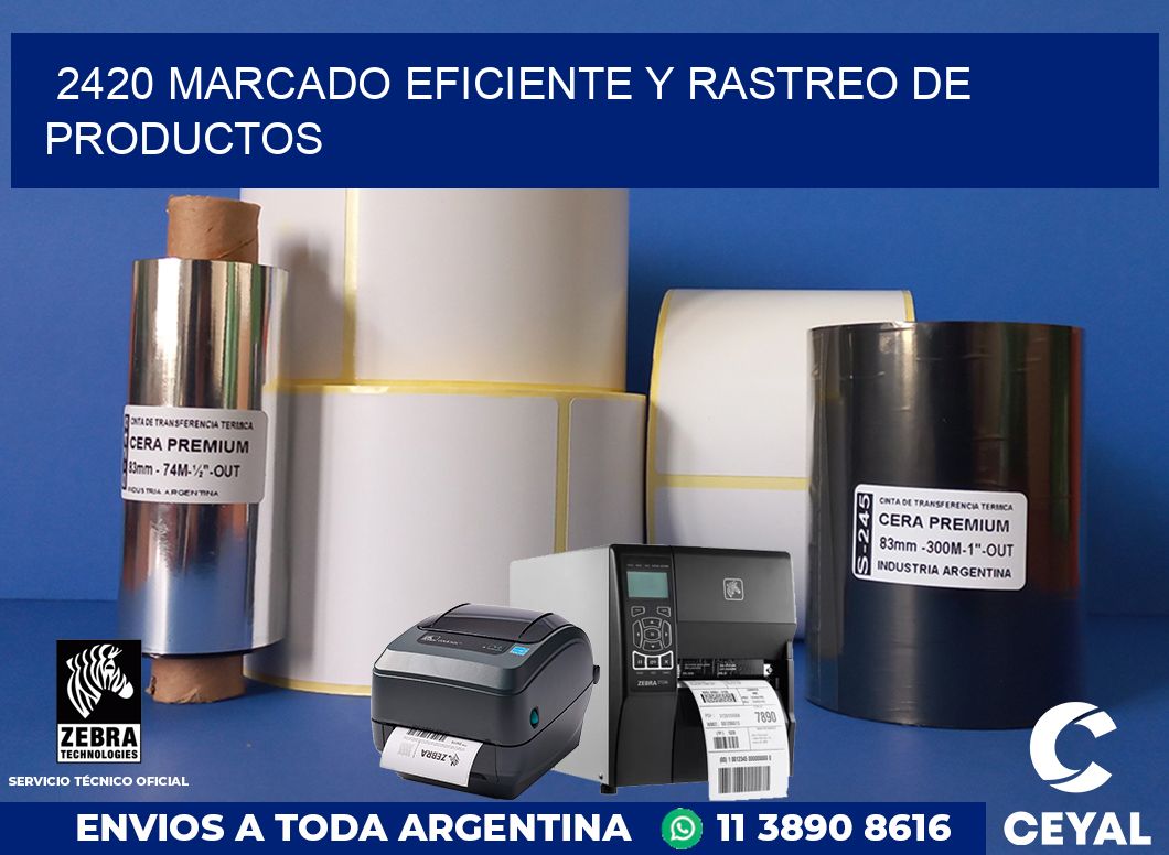 2420 MARCADO EFICIENTE Y RASTREO DE PRODUCTOS