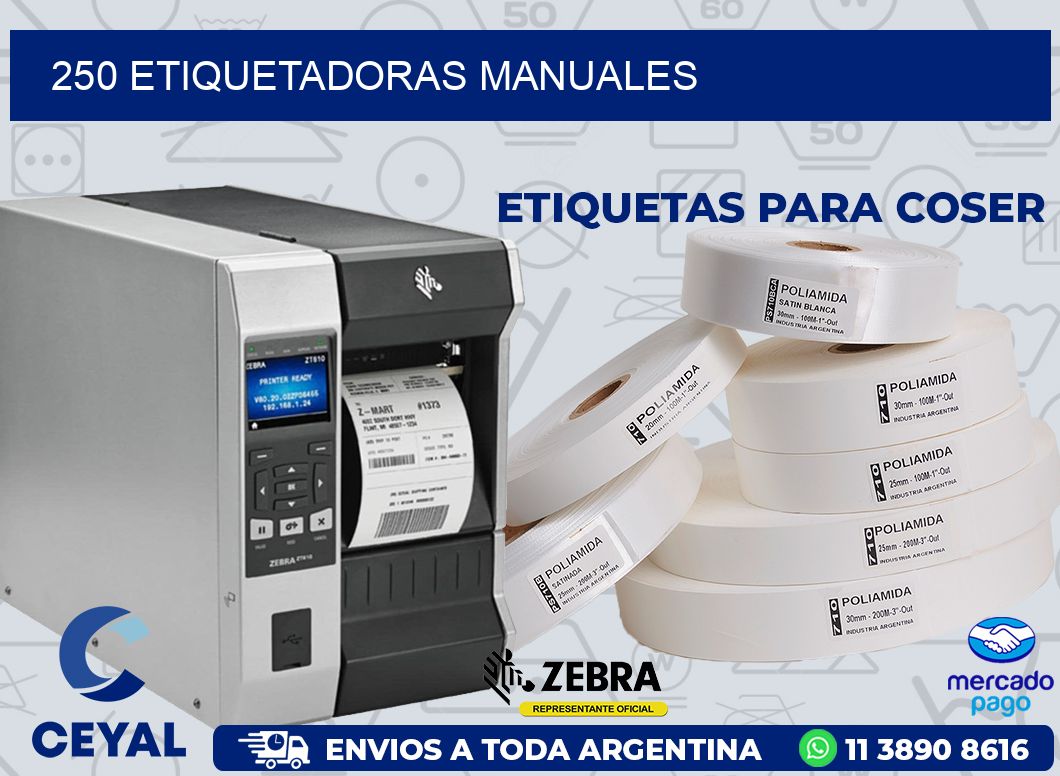 250 ETIQUETADORAS MANUALES