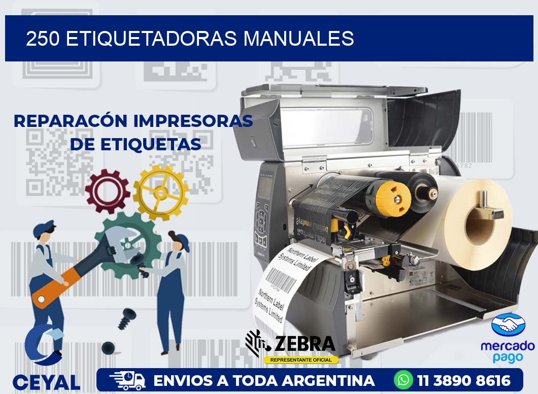 250 ETIQUETADORAS MANUALES