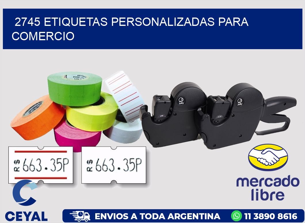 2745 ETIQUETAS PERSONALIZADAS PARA COMERCIO