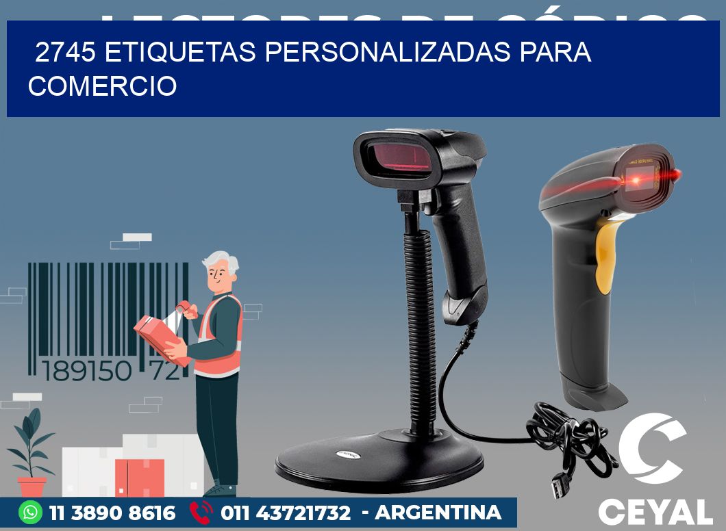 2745 ETIQUETAS PERSONALIZADAS PARA COMERCIO