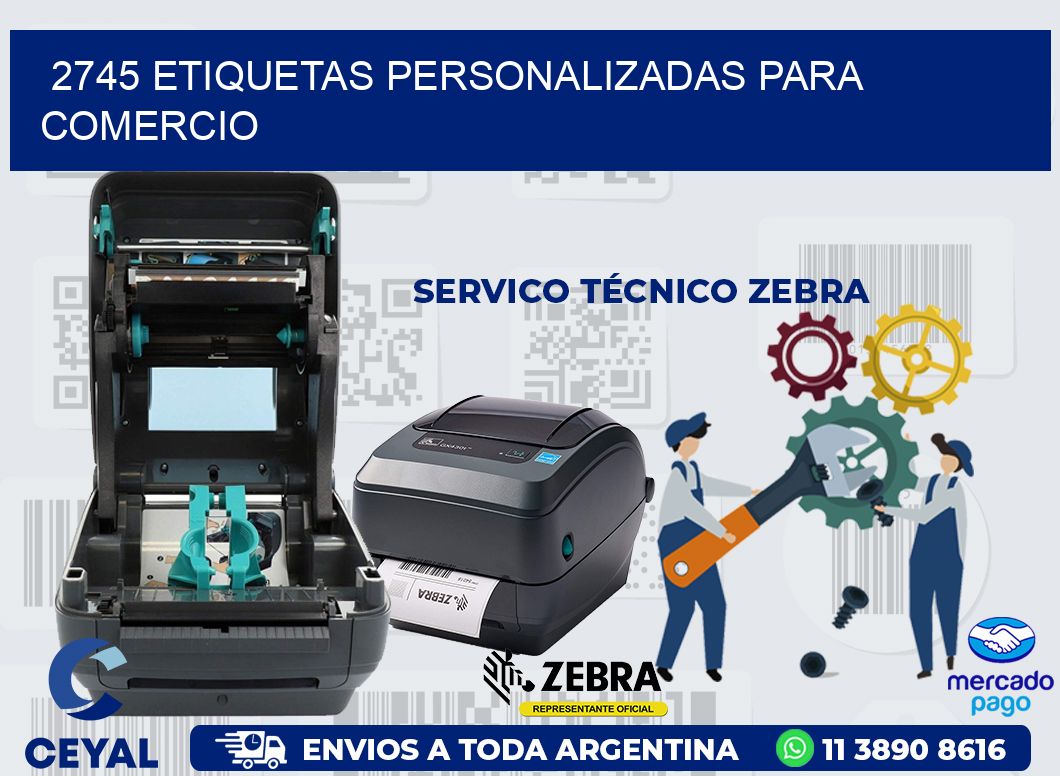 2745 ETIQUETAS PERSONALIZADAS PARA COMERCIO