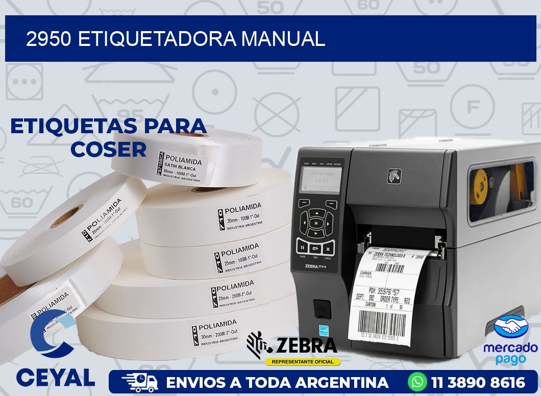 2950 ETIQUETADORA MANUAL