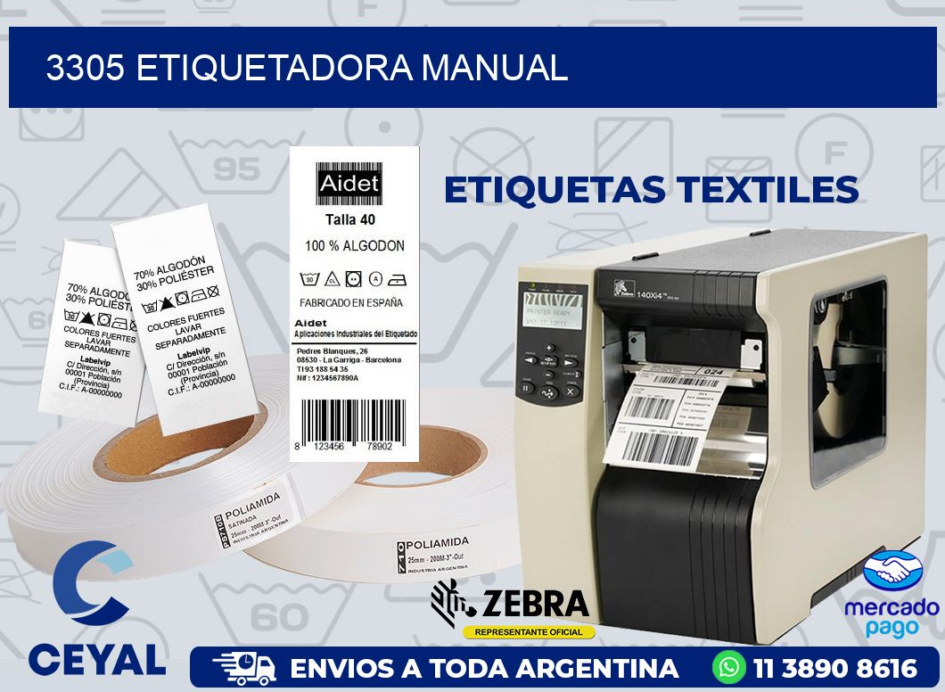 3305 ETIQUETADORA MANUAL