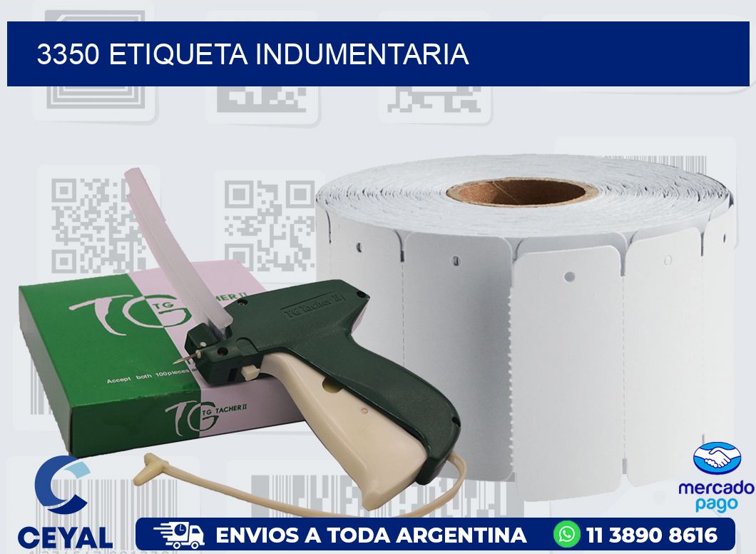 3350 ETIQUETA INDUMENTARIA