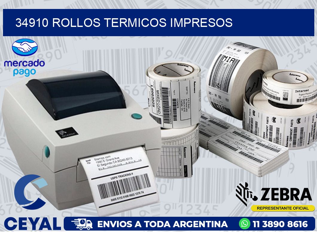 34910 ROLLOS TERMICOS IMPRESOS