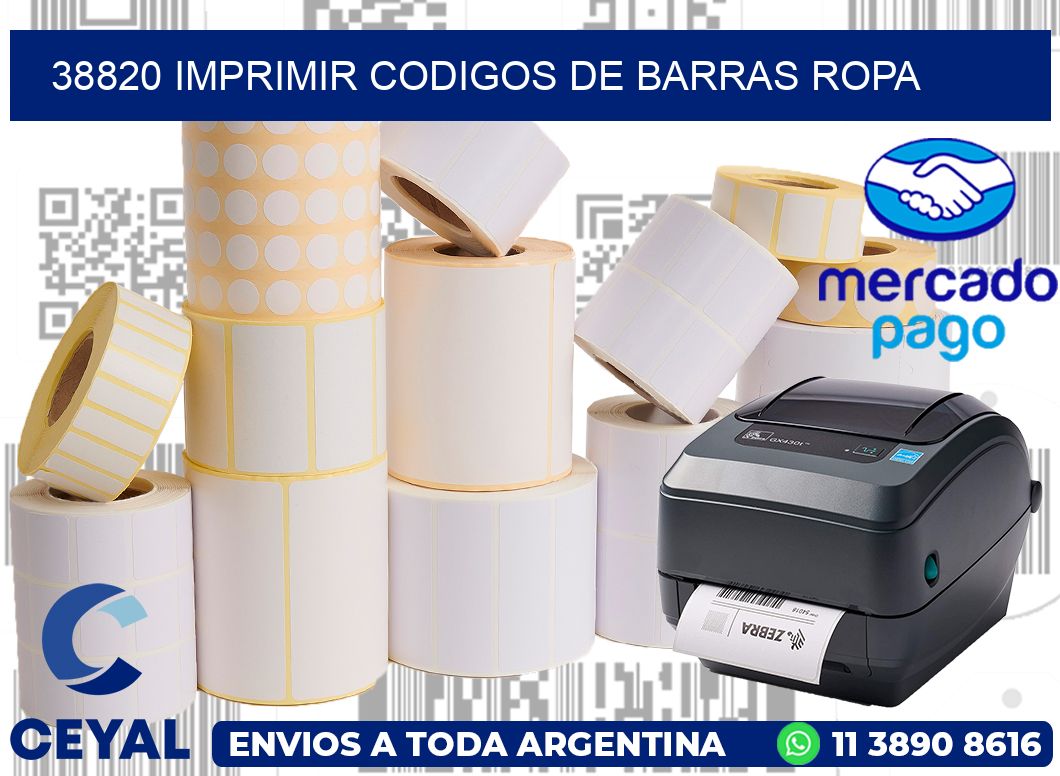 38820 IMPRIMIR CODIGOS DE BARRAS ROPA