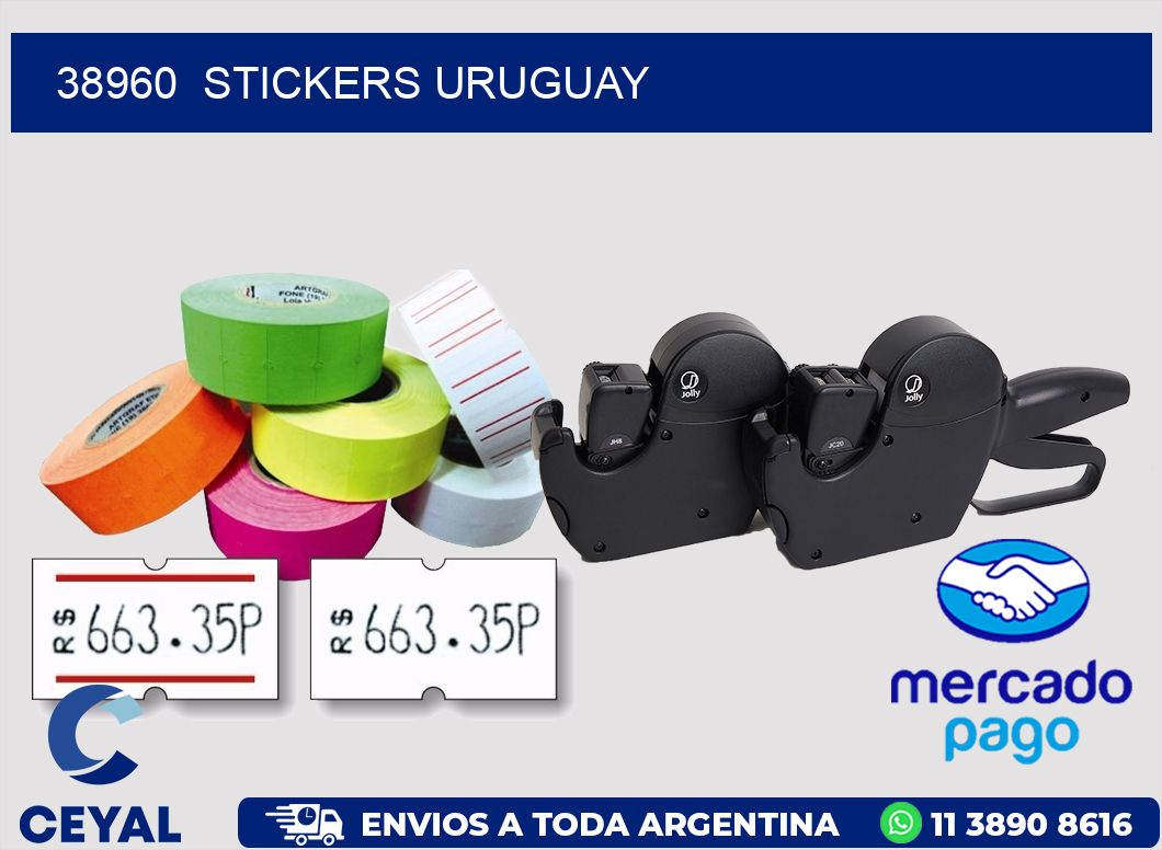 38960  STICKERS URUGUAY
