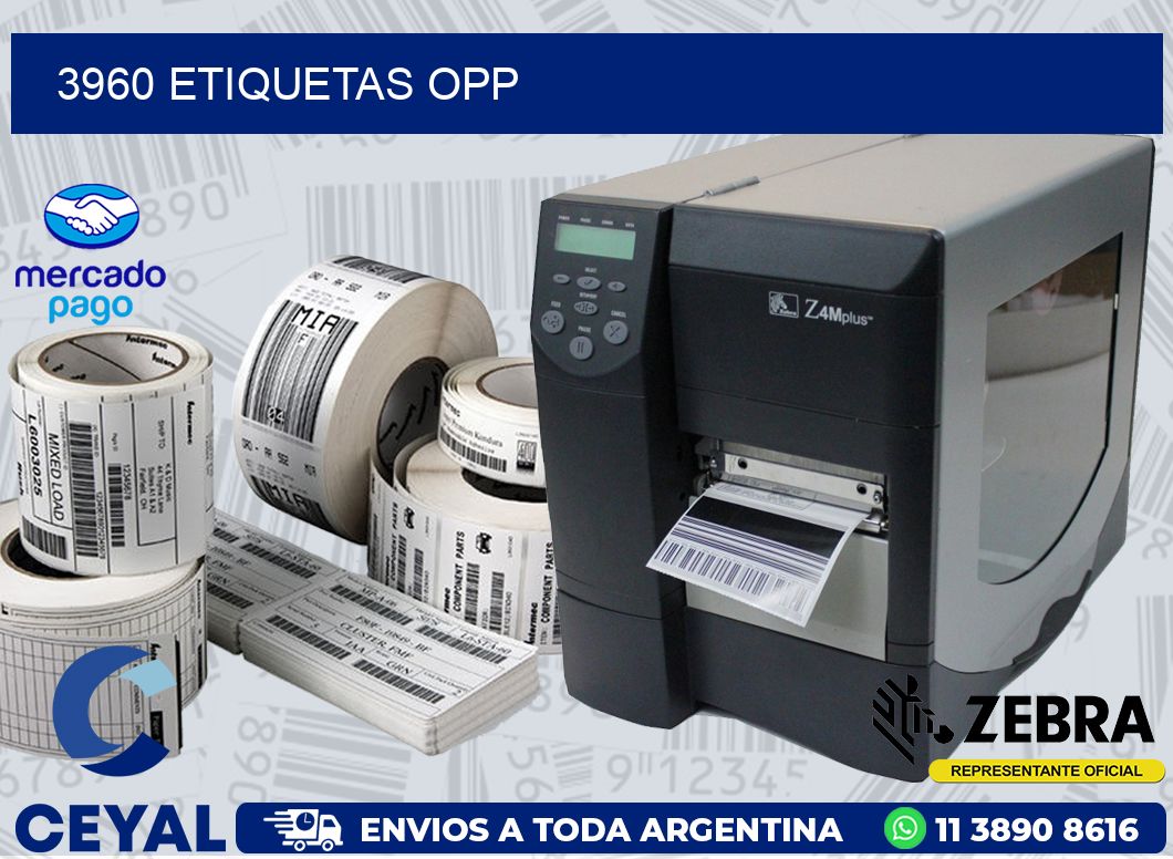 3960 ETIQUETAS OPP