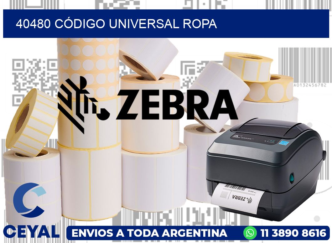40480 CÓDIGO UNIVERSAL ROPA