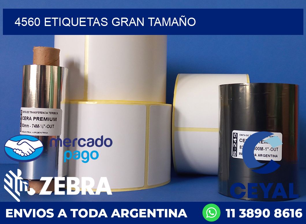 4560 ETIQUETAS GRAN TAMAÑO