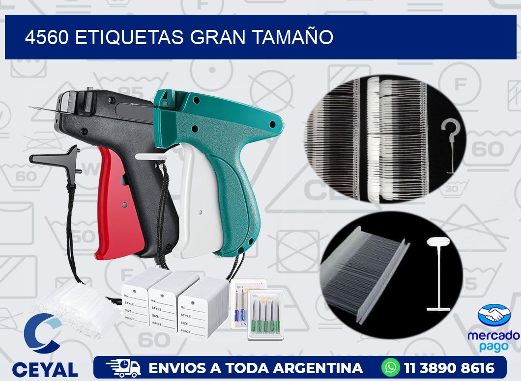 4560 ETIQUETAS GRAN TAMAÑO