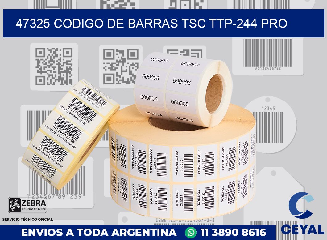 47325 CODIGO DE BARRAS TSC TTP-244 PRO