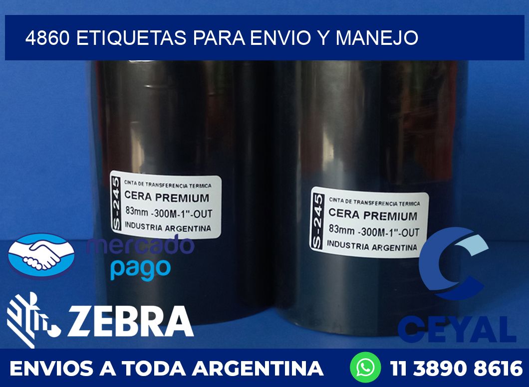 4860 ETIQUETAS PARA ENVIO Y MANEJO