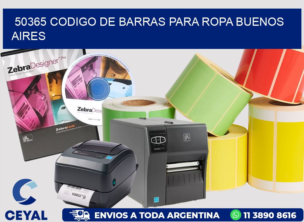 50365 CODIGO DE BARRAS PARA ROPA BUENOS AIRES