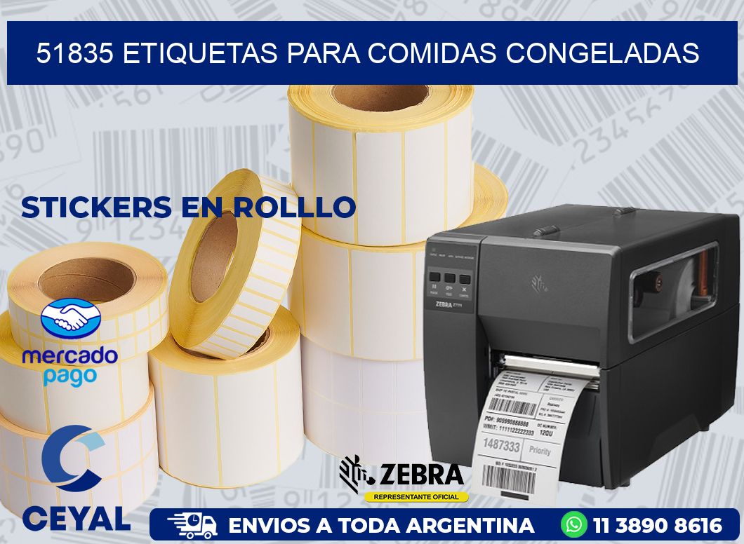 51835 ETIQUETAS PARA COMIDAS CONGELADAS