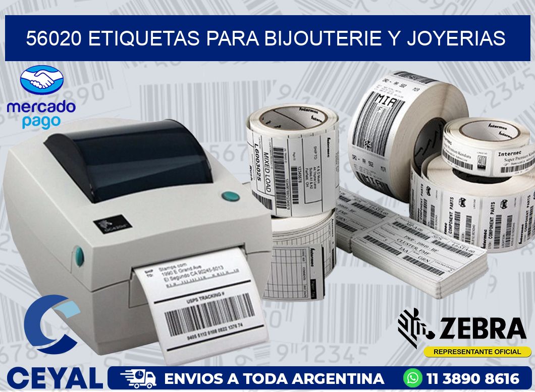 56020 ETIQUETAS PARA BIJOUTERIE Y JOYERIAS