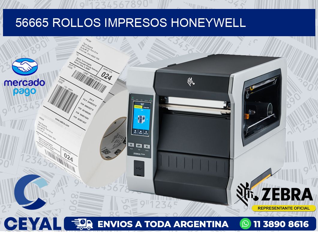 56665 ROLLOS IMPRESOS HONEYWELL