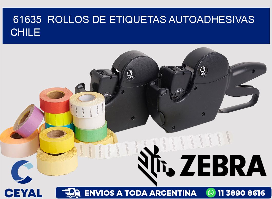 61635  ROLLOS DE ETIQUETAS AUTOADHESIVAS CHILE