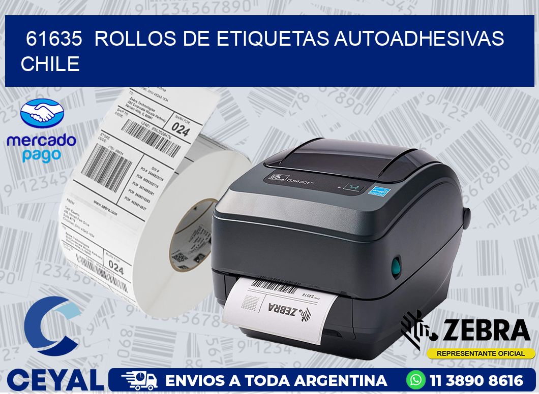 61635  ROLLOS DE ETIQUETAS AUTOADHESIVAS CHILE