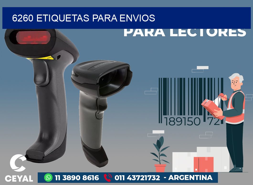 6260 ETIQUETAS PARA ENVIOS