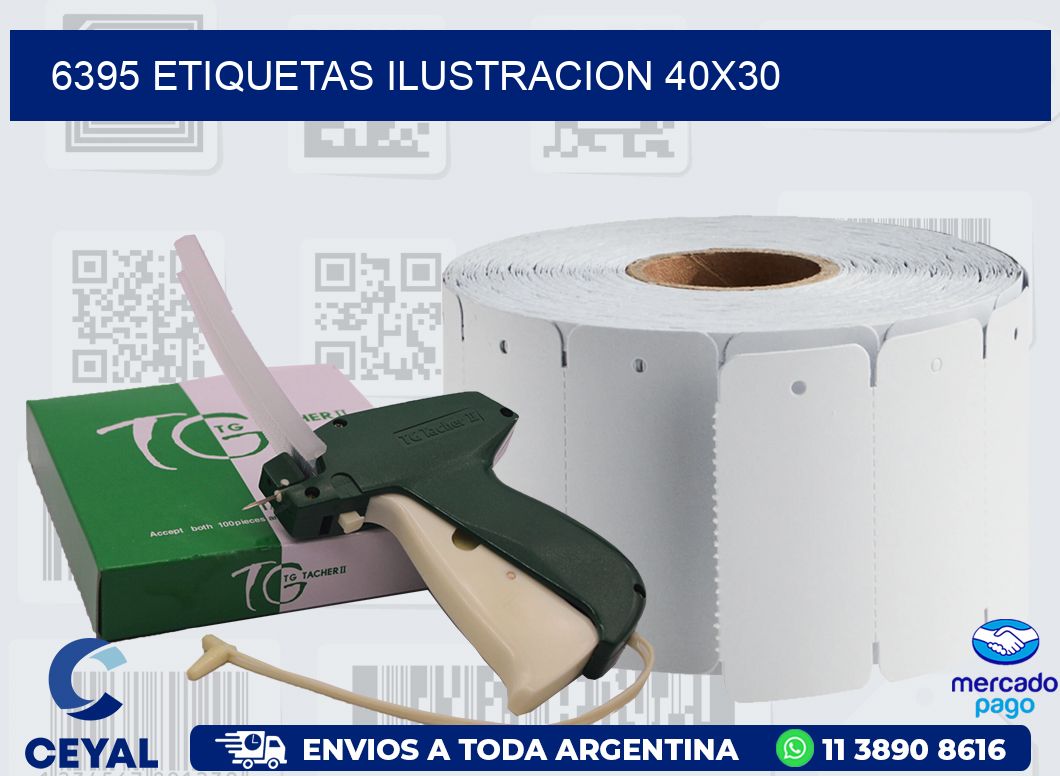 6395 ETIQUETAS ILUSTRACION 40X30
