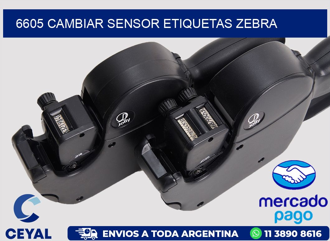 6605 CAMBIAR SENSOR ETIQUETAS ZEBRA