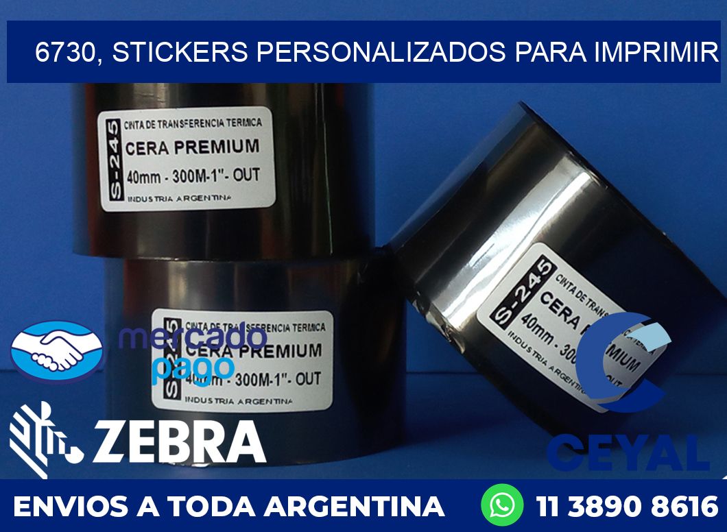 6730, stickers personalizados para imprimir