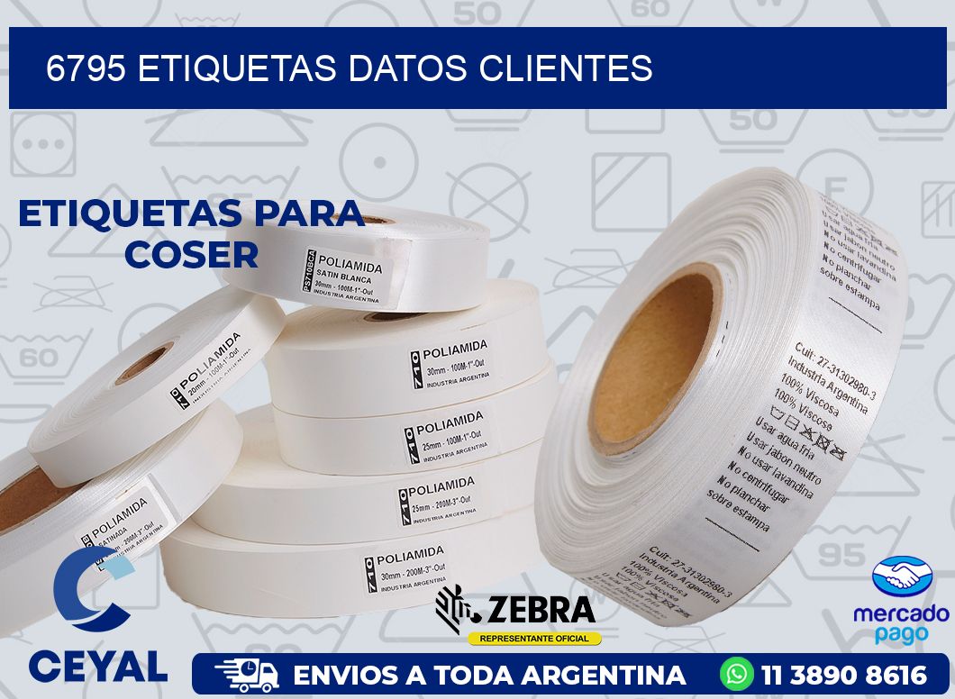 6795 ETIQUETAS DATOS CLIENTES
