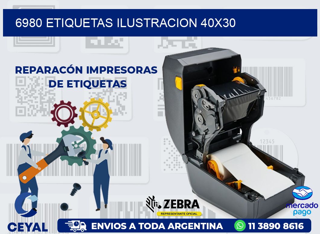 6980 ETIQUETAS ILUSTRACION 40X30