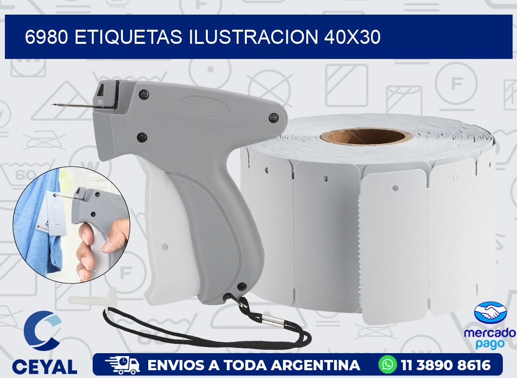 6980 ETIQUETAS ILUSTRACION 40X30
