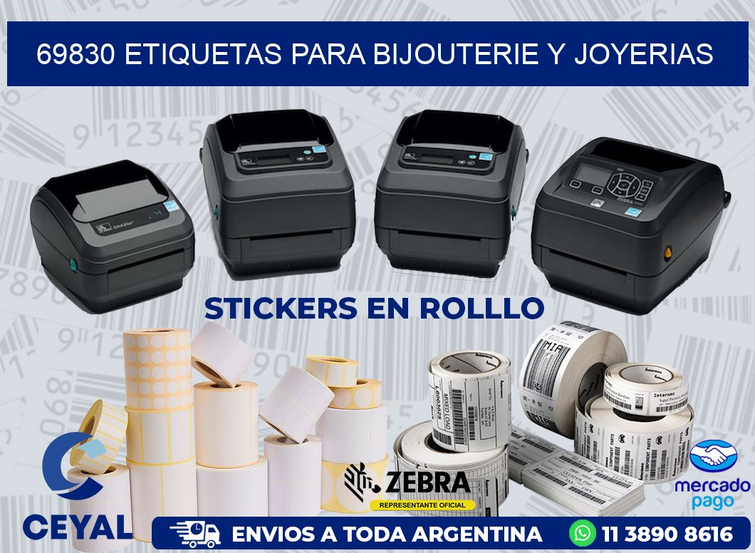 69830 ETIQUETAS PARA BIJOUTERIE Y JOYERIAS