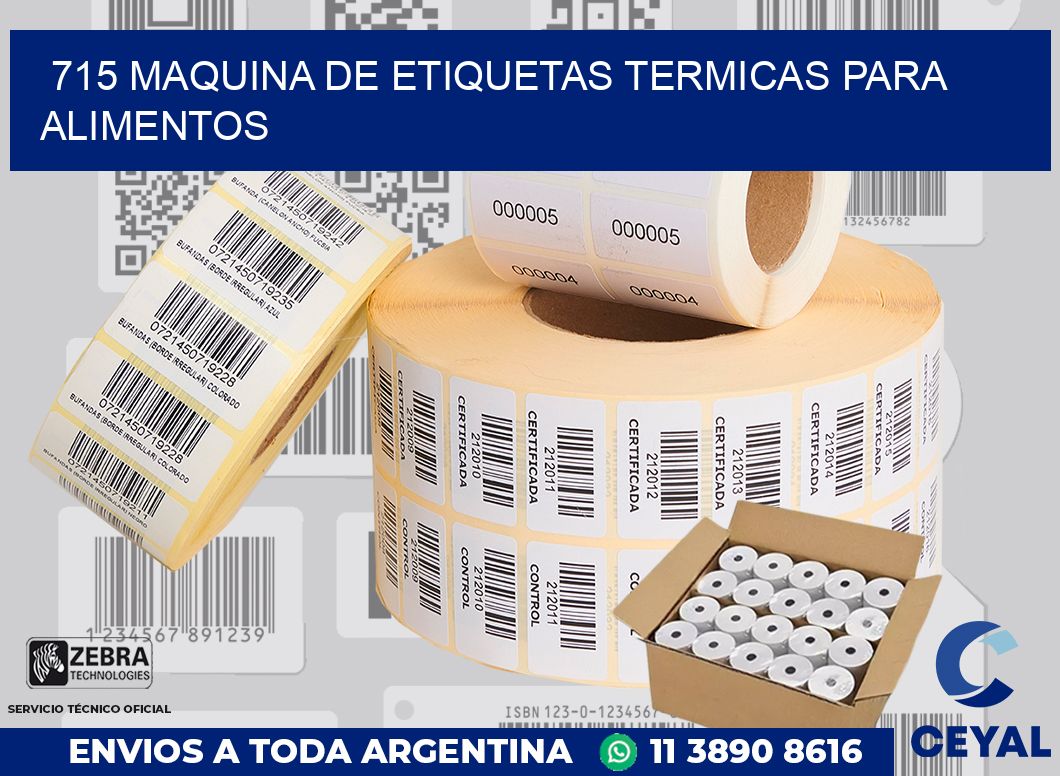 715 MAQUINA DE ETIQUETAS TERMICAS PARA ALIMENTOS