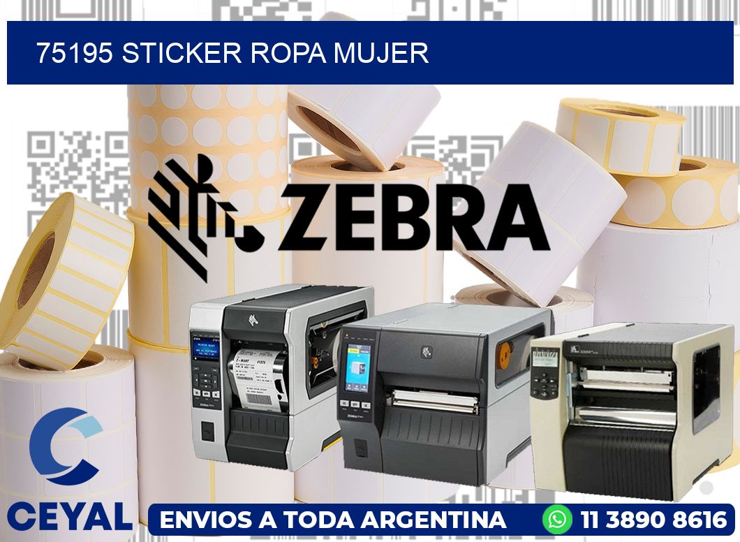 75195 STICKER ROPA MUJER
