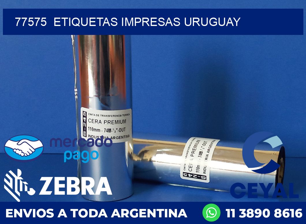 77575  ETIQUETAS IMPRESAS URUGUAY