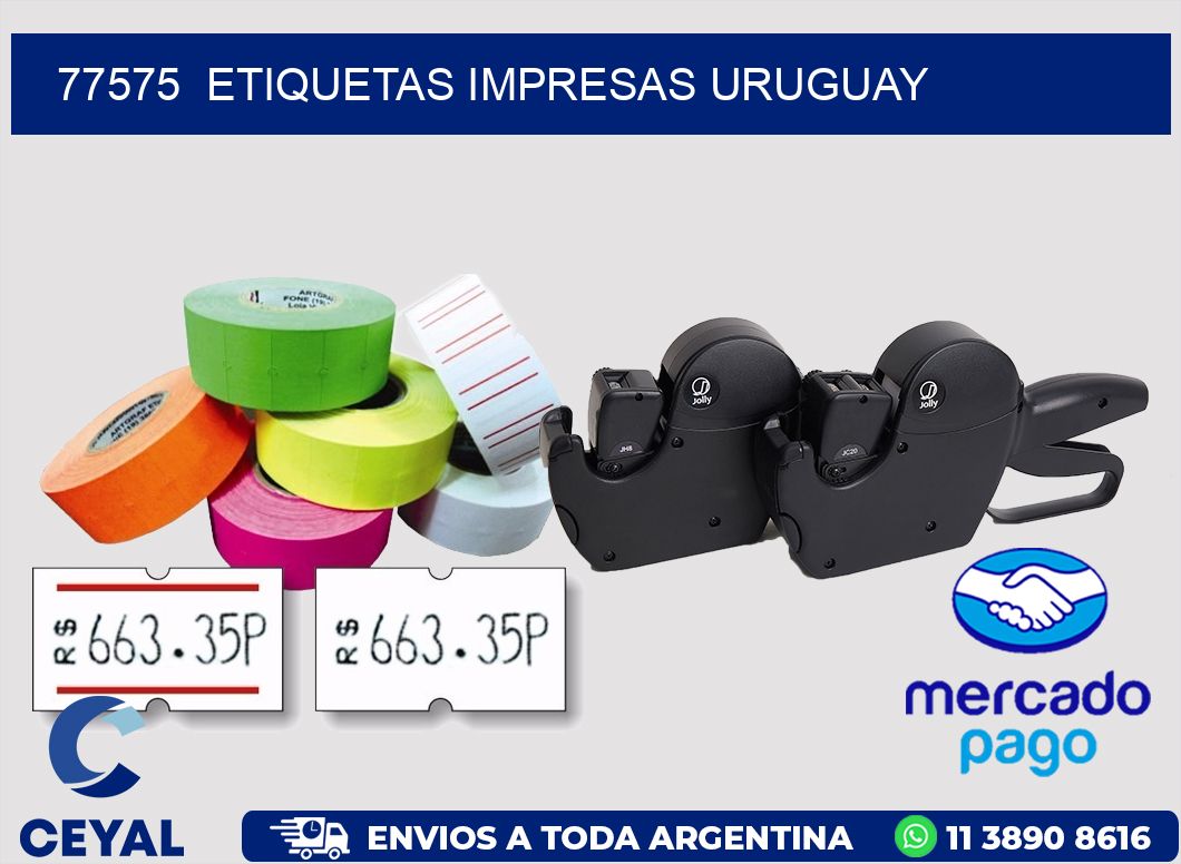 77575  ETIQUETAS IMPRESAS URUGUAY