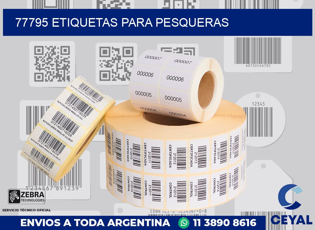 77795 ETIQUETAS PARA PESQUERAS