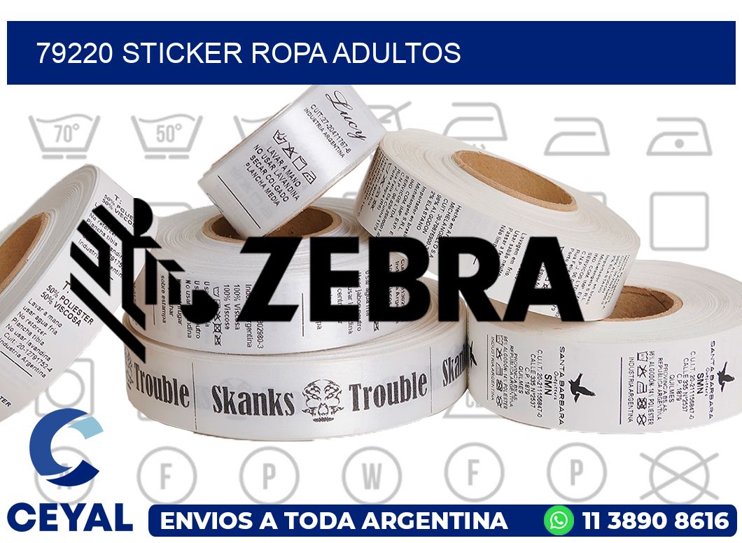 79220 STICKER ROPA ADULTOS