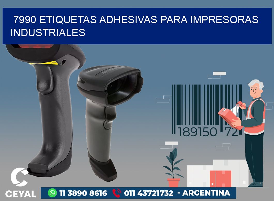 7990 ETIQUETAS ADHESIVAS PARA IMPRESORAS INDUSTRIALES