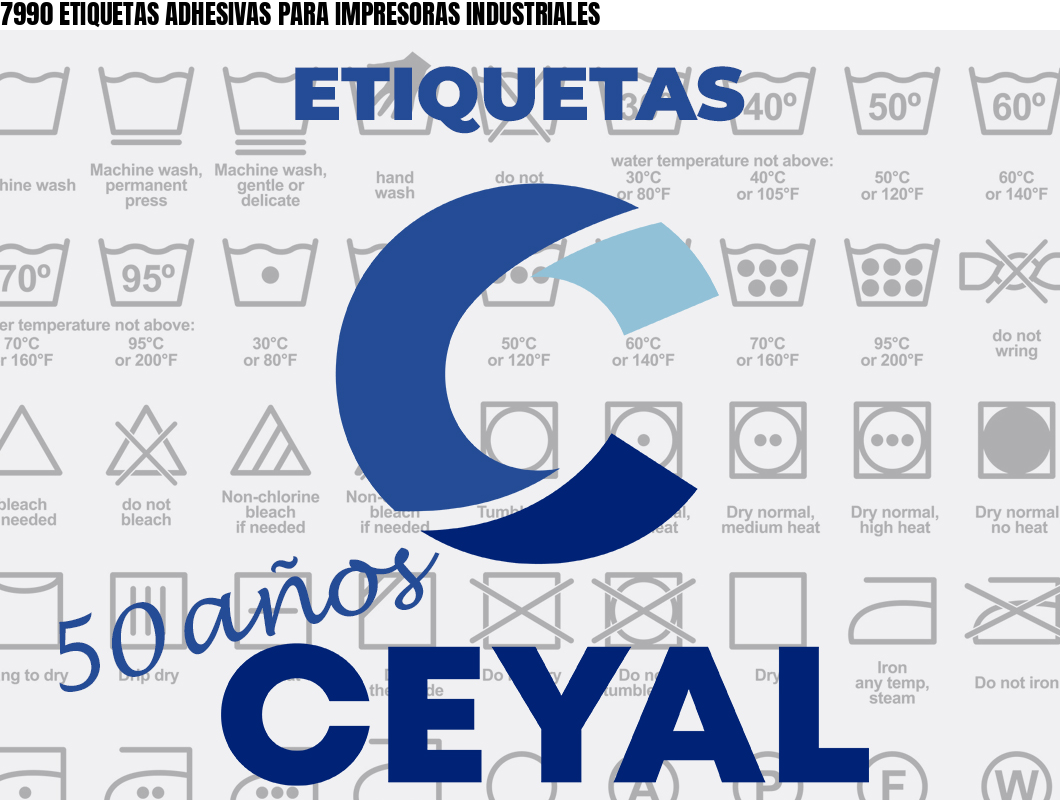 7990 ETIQUETAS ADHESIVAS PARA IMPRESORAS INDUSTRIALES