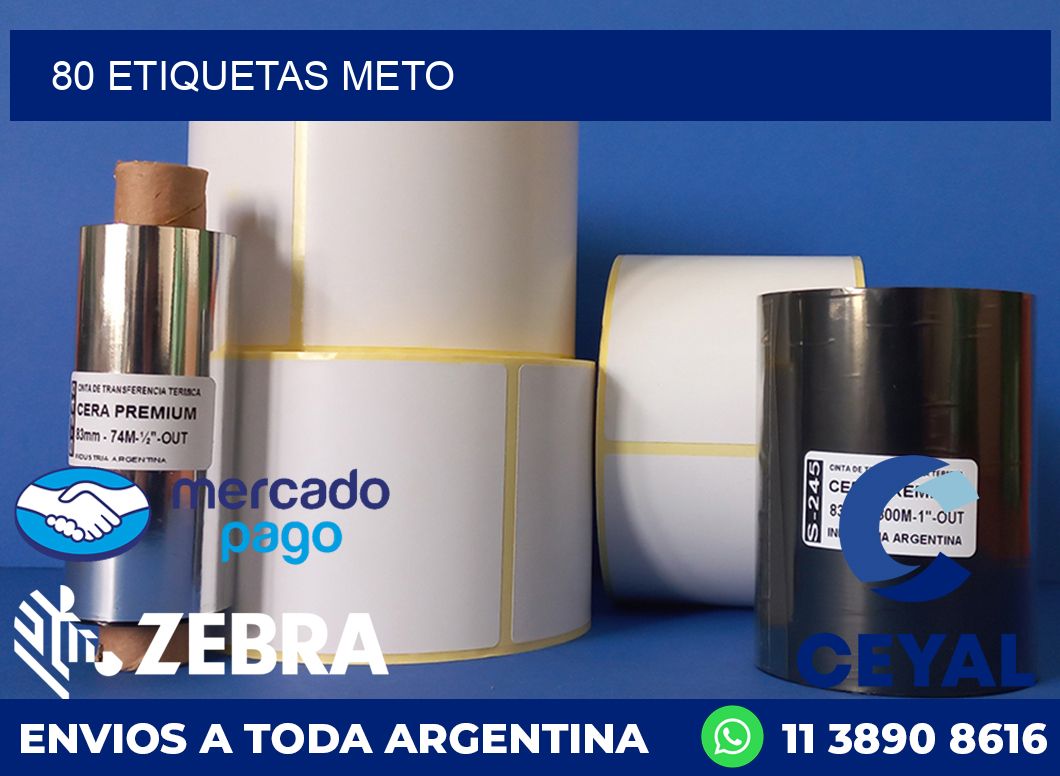 80 ETIQUETAS METO