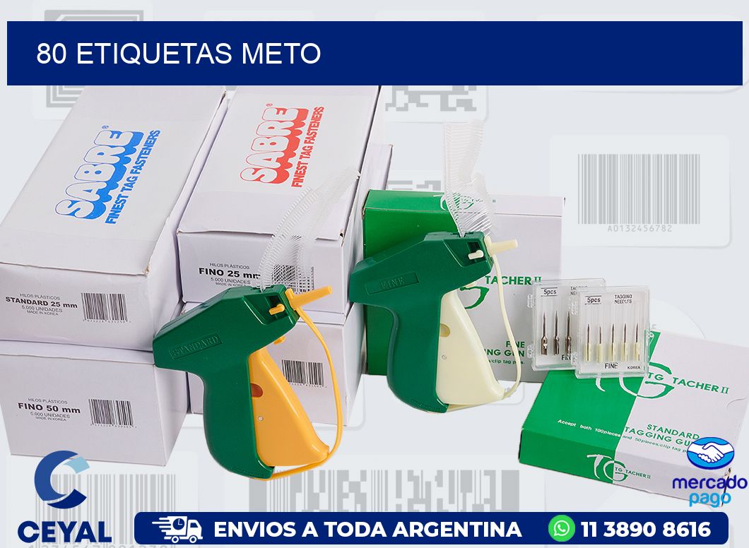 80 ETIQUETAS METO