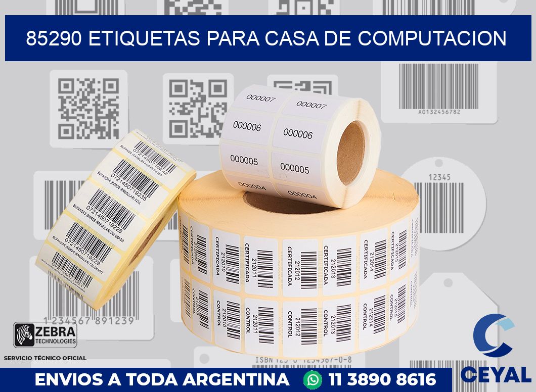 85290 ETIQUETAS PARA CASA DE COMPUTACION