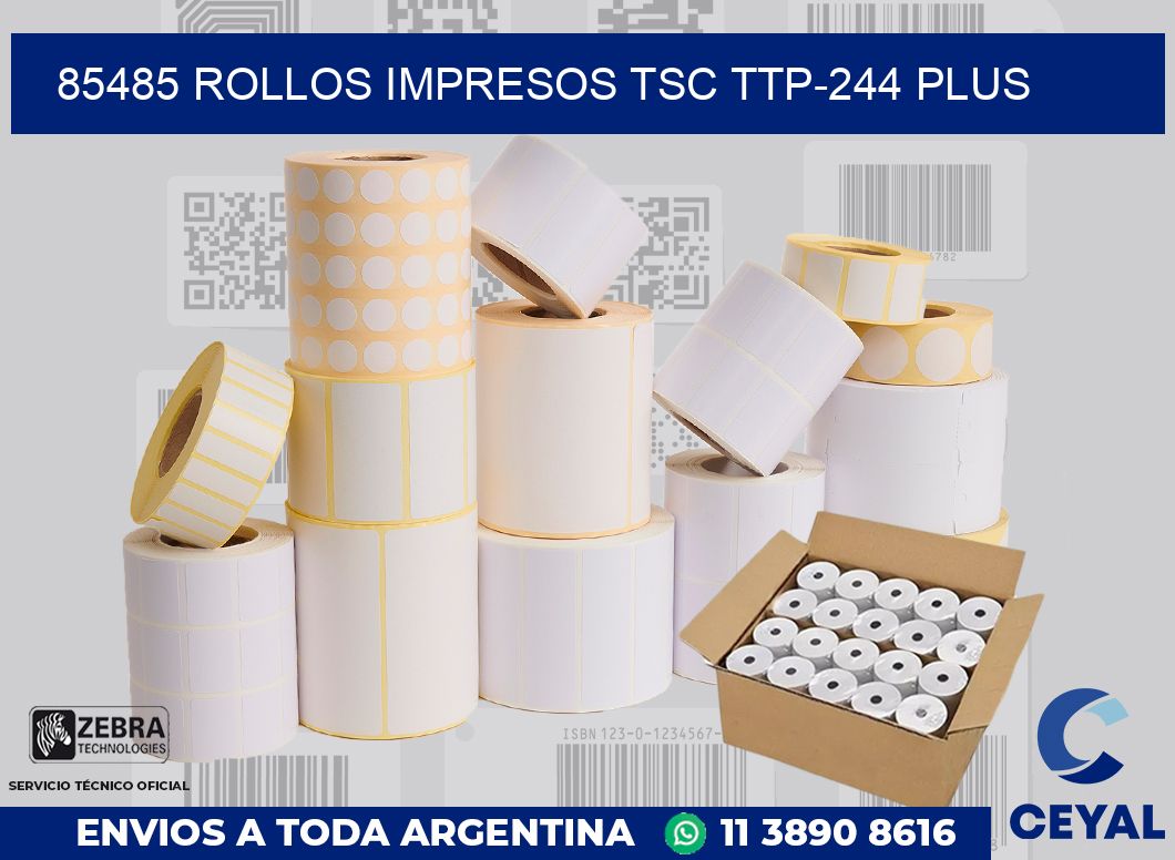 85485 ROLLOS IMPRESOS TSC TTP-244 PLUS
