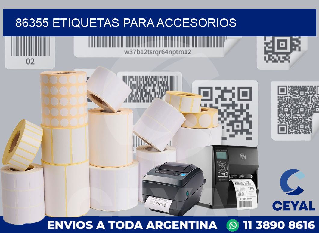 86355 ETIQUETAS PARA ACCESORIOS