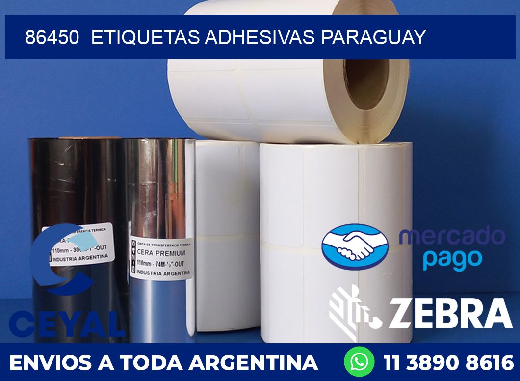 86450  ETIQUETAS ADHESIVAS PARAGUAY