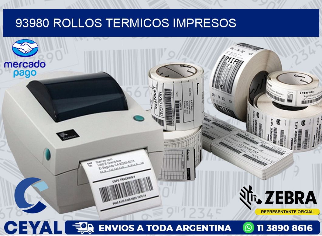 93980 ROLLOS TERMICOS IMPRESOS